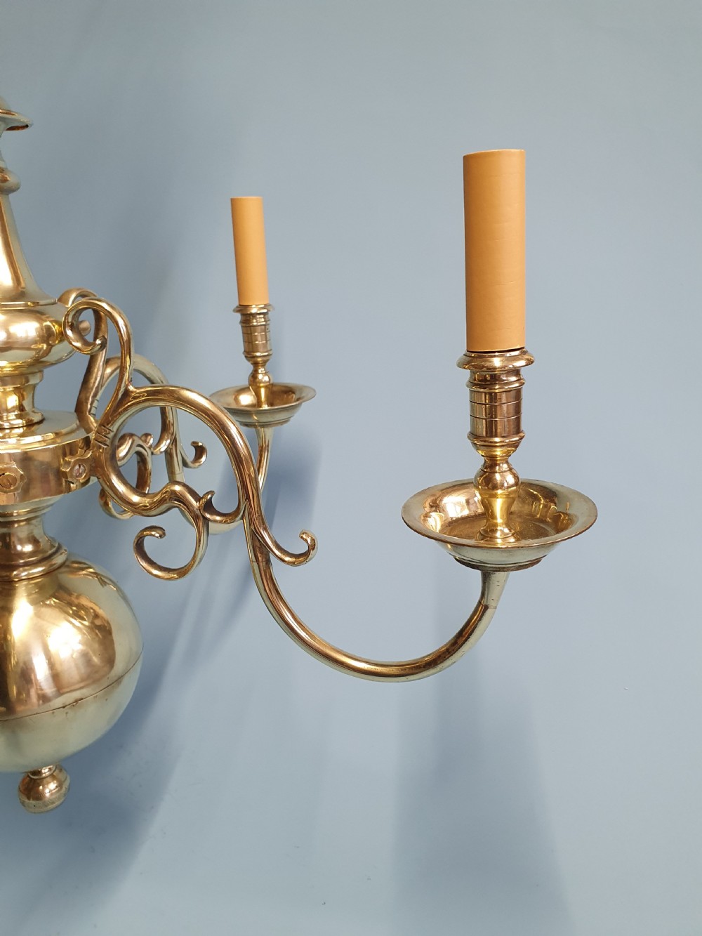 Early 20th century Unusual Dutch-Flemish style chandelier View VIII