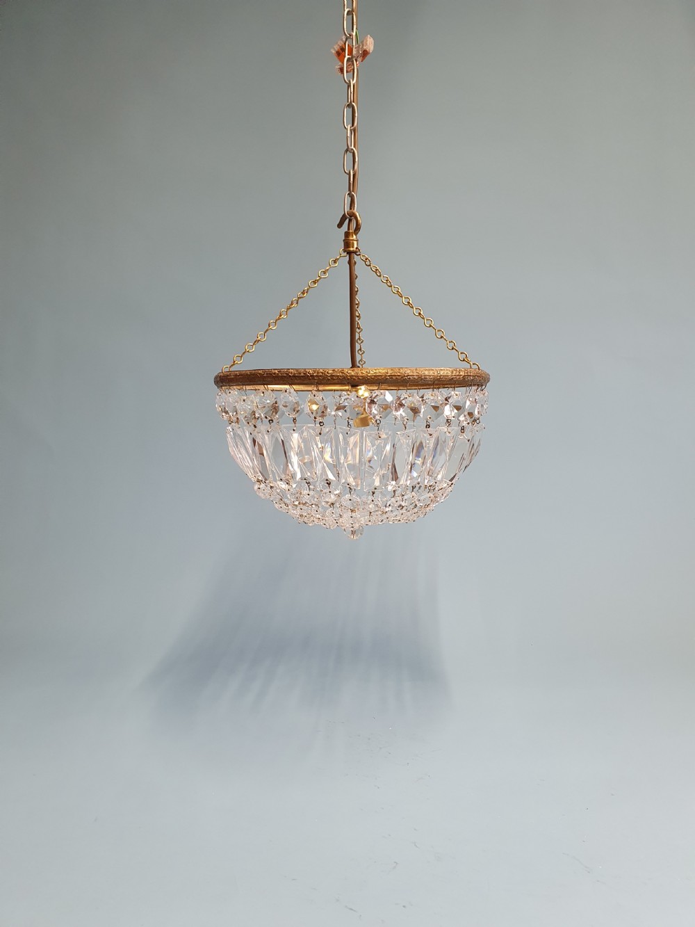 Early 20th century Prism bag chandelier 11