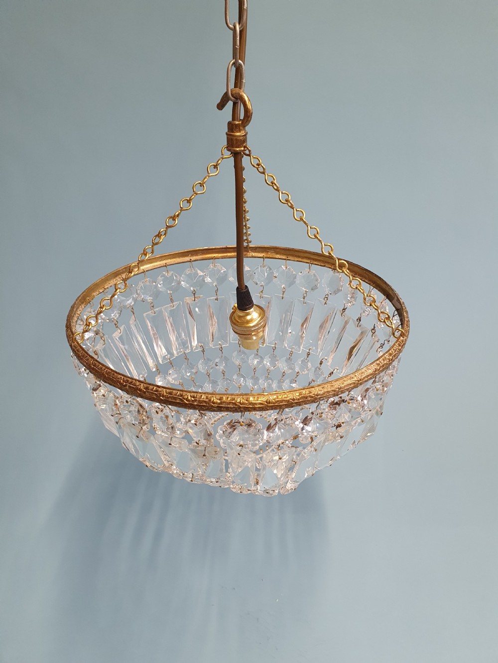 Early 20th century Prism bag chandelier 11