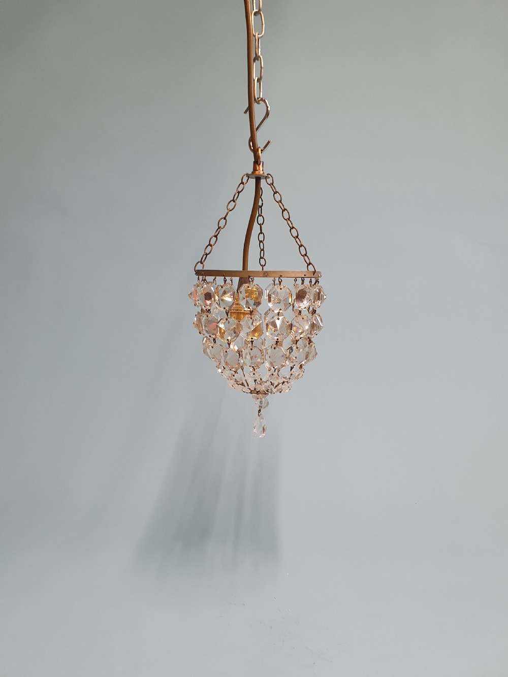 Small basket chandelier early 20th century 5