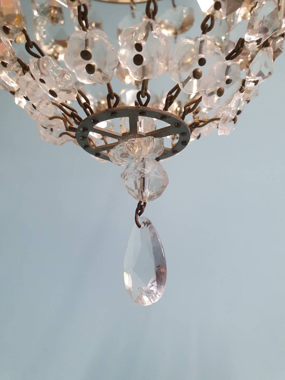 Small basket chandelier early 20th century 5