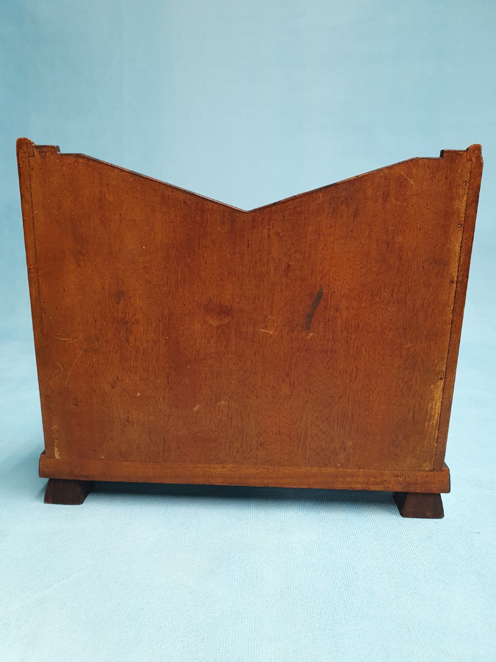 Art deco letter rack with short grain Coromandel wood View II