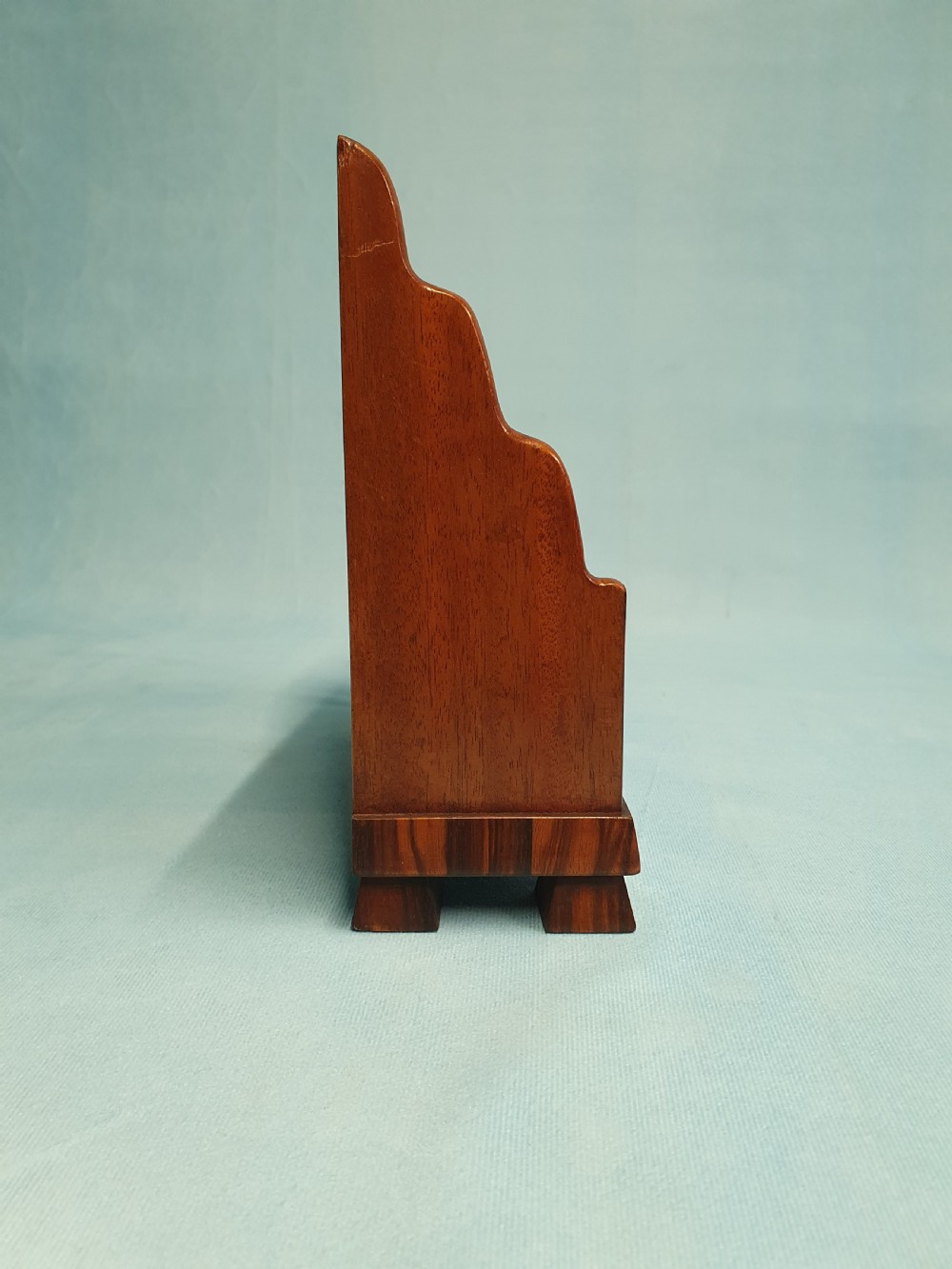 Art deco letter rack with short grain Coromandel wood View VII