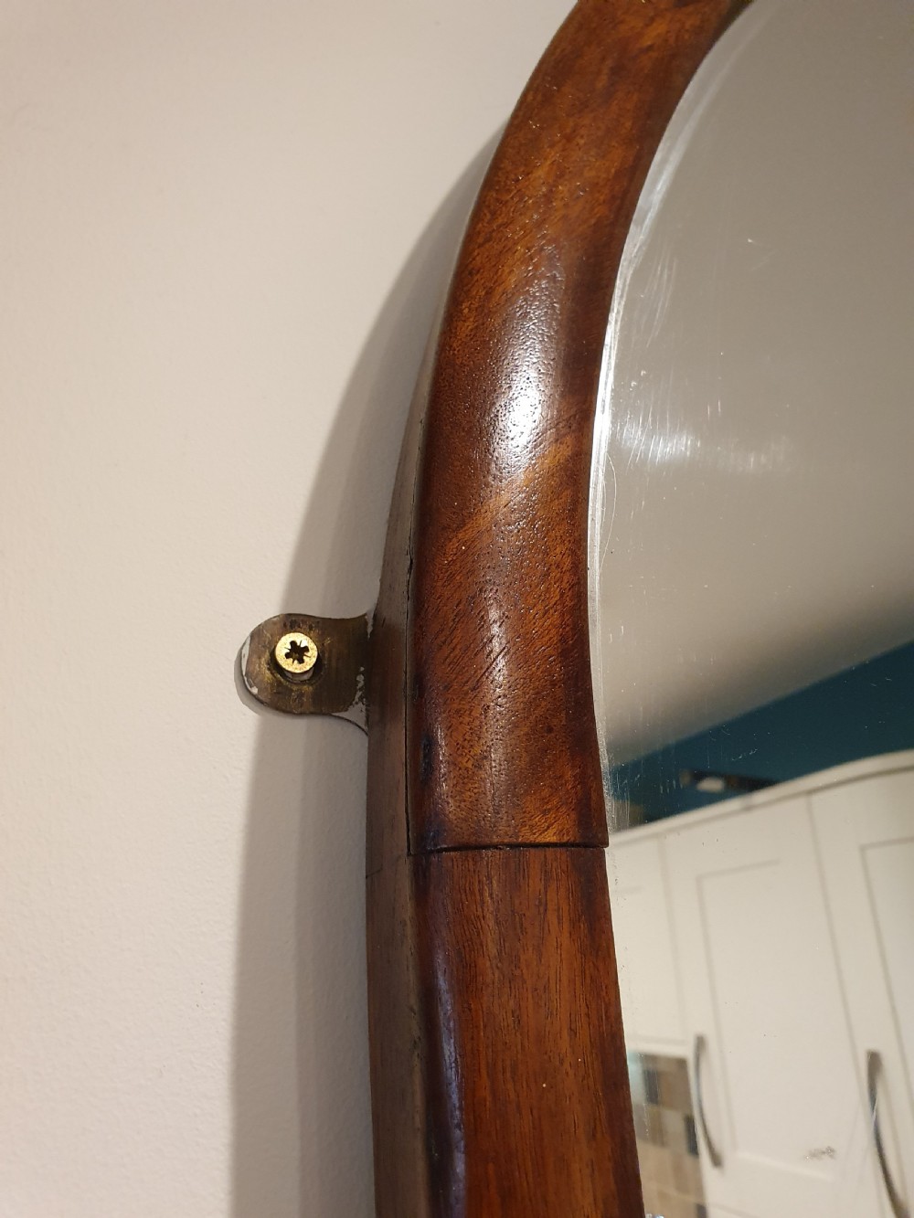 Large 19th-century arch top continental mirror 7' View II