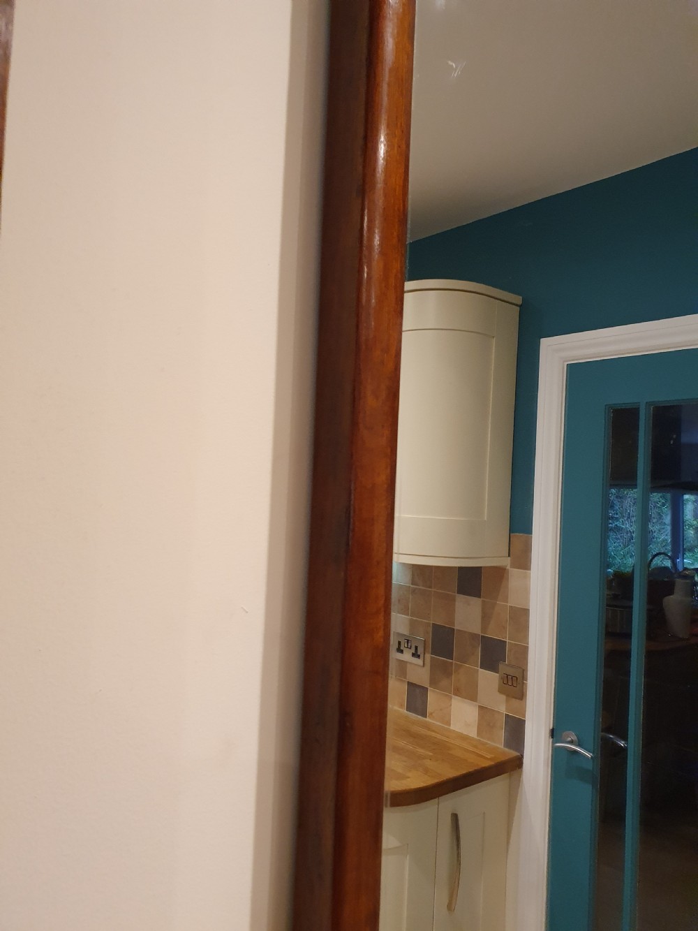 Large 19th-century arch top continental mirror 7' View VII
