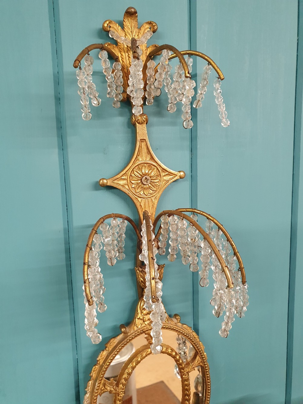 Early 20th century pair of decorative wall lights  13