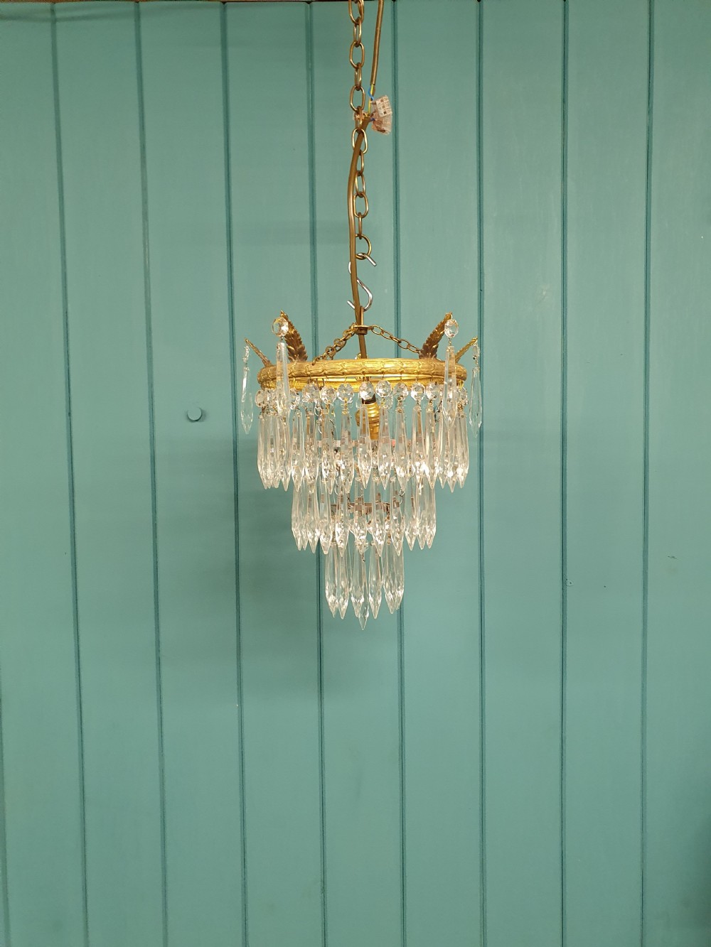 Early 20th century spike chandelier 10