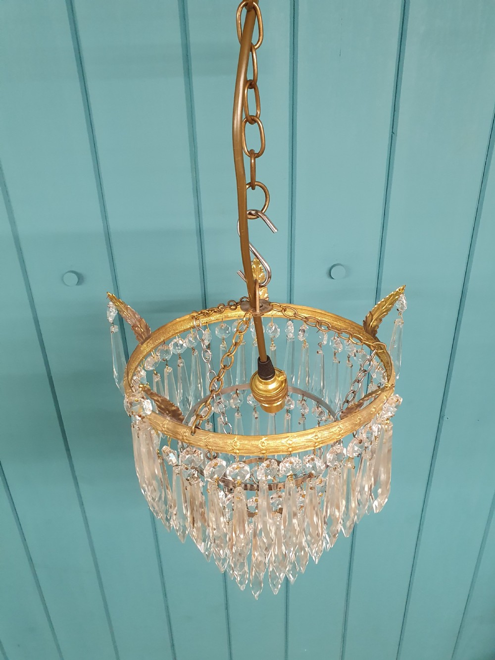 Early 20th century spike chandelier 10