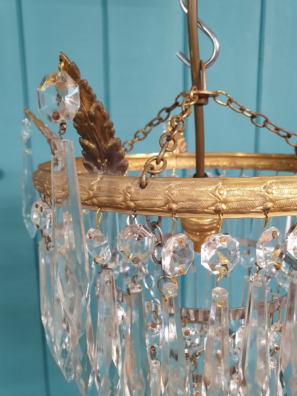Early 20th century spike chandelier 10