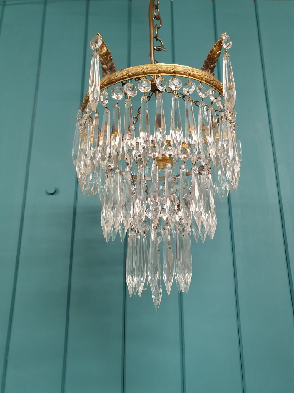 Early 20th century spike chandelier 10