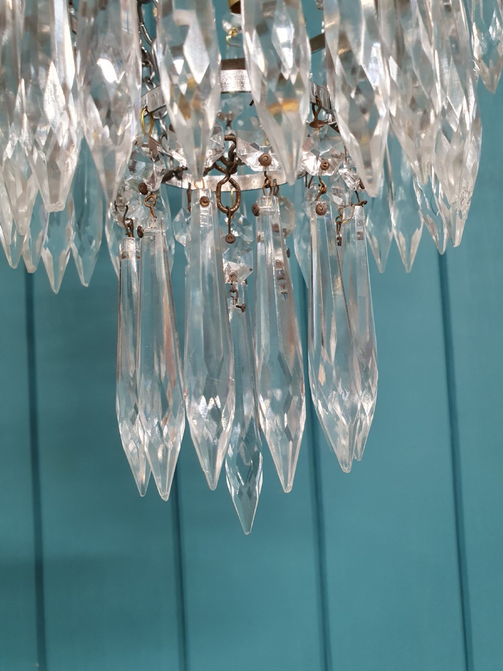 Early 20th century spike chandelier 10