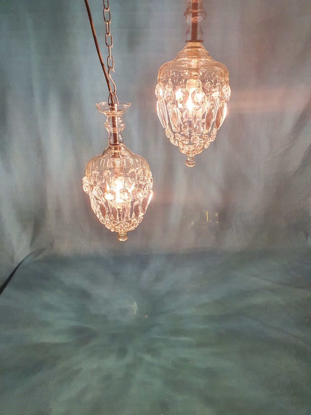 Early 20th century Pair of dome top chandeliers View IV