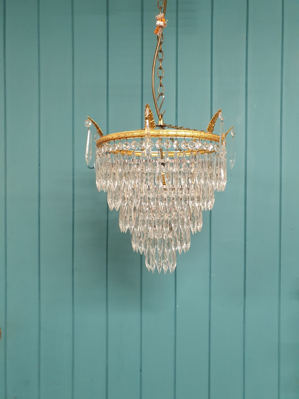 Large spike chandelier 14