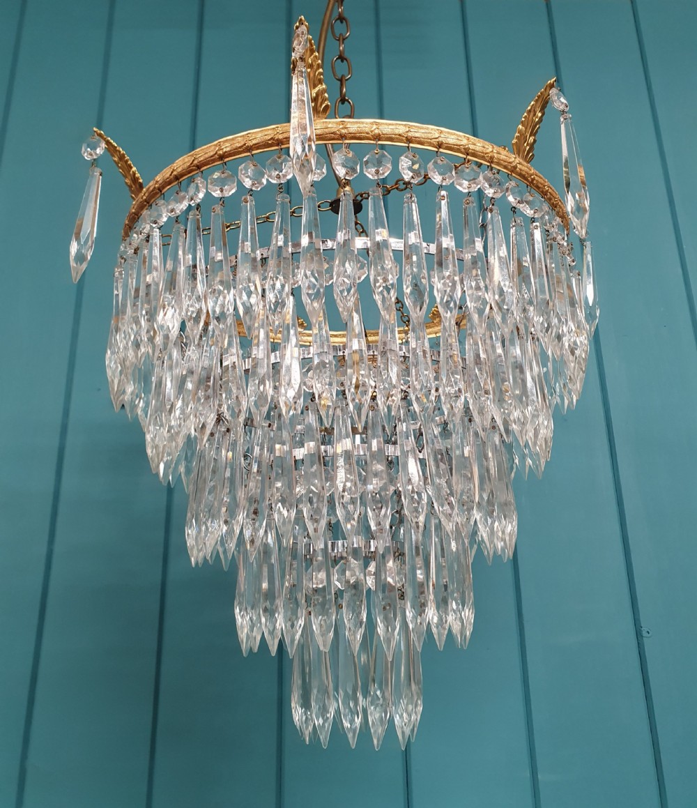 Large spike chandelier 14