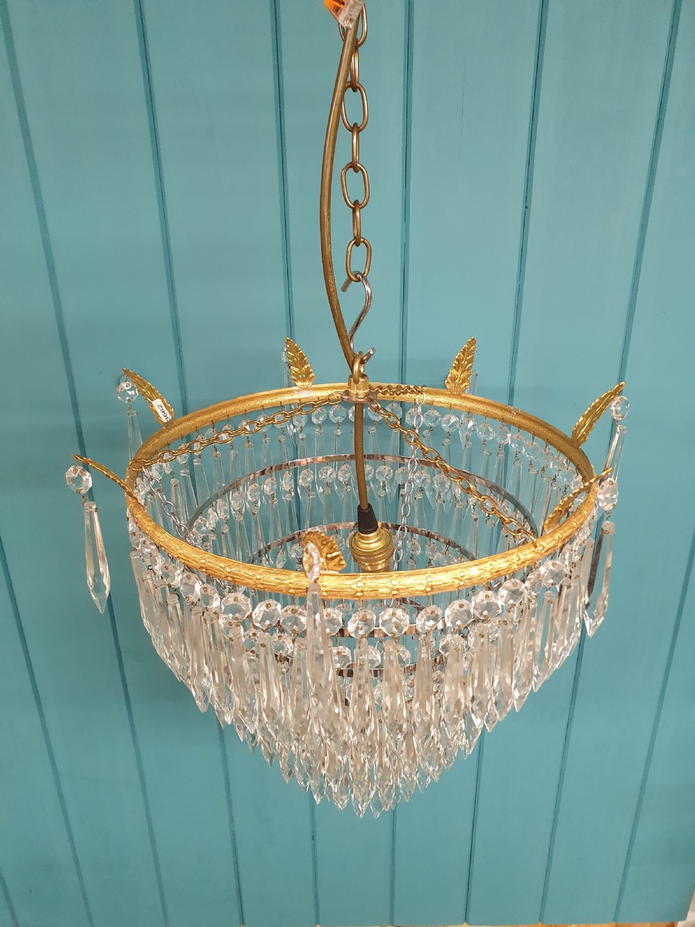 Large spike chandelier 14