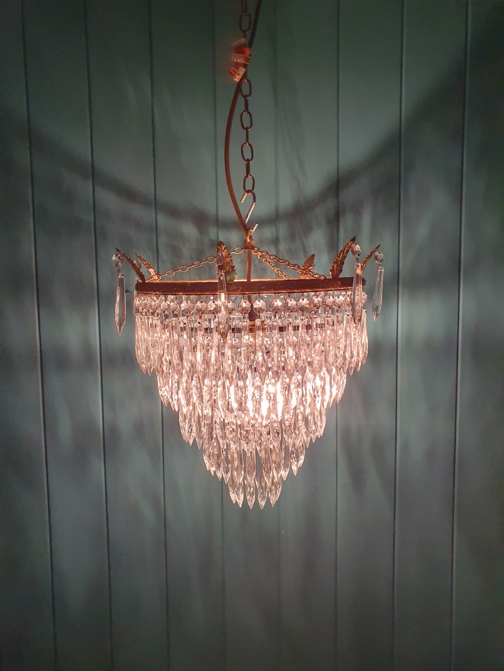 Large spike chandelier 14