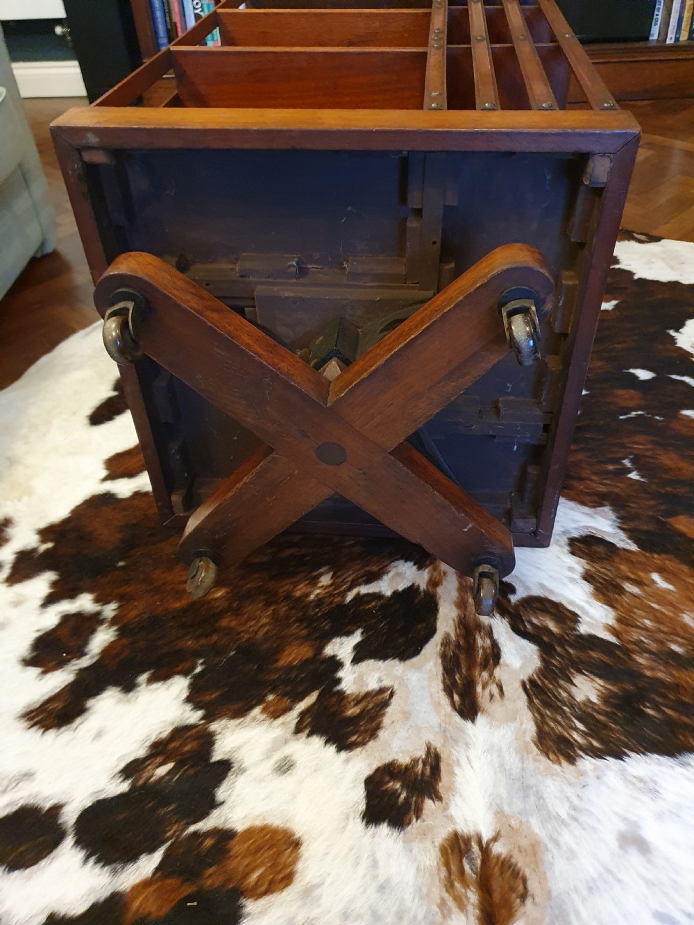 19th-century large revolving bookcase View II