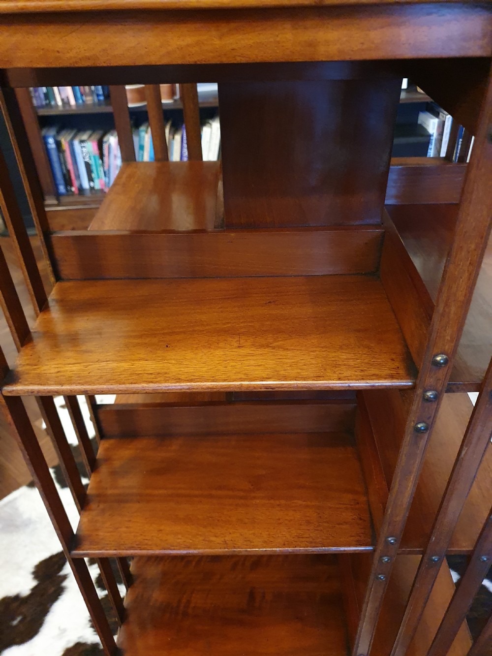 19th-century large revolving bookcase View V
