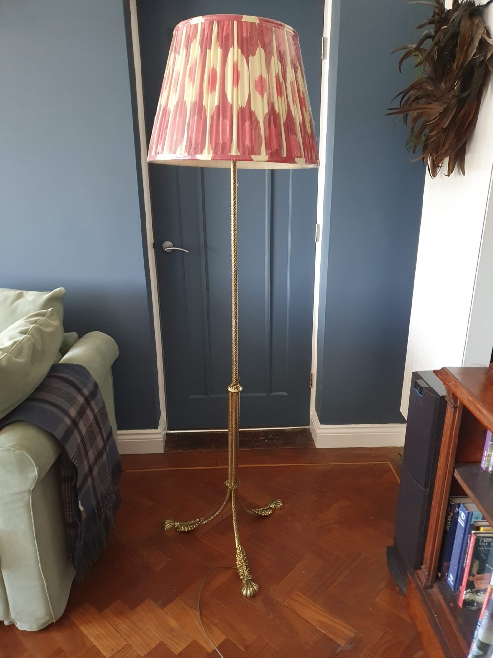 Early 20th century brass standard lamp View VI