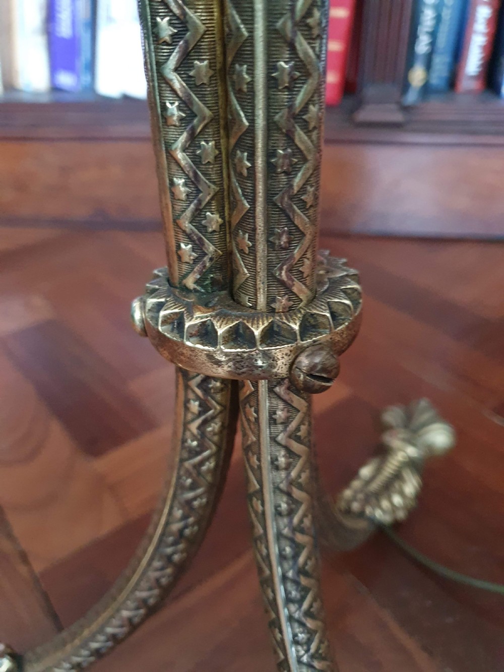 Early 20th century brass standard lamp View VIII