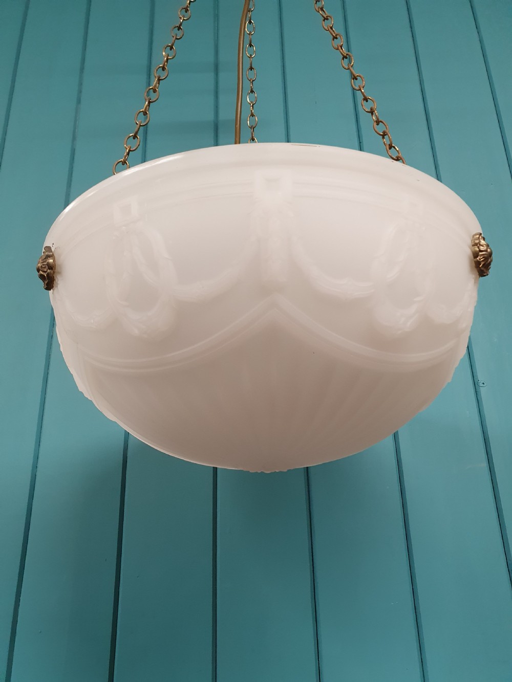 Early 20th century super quality opaque light 14