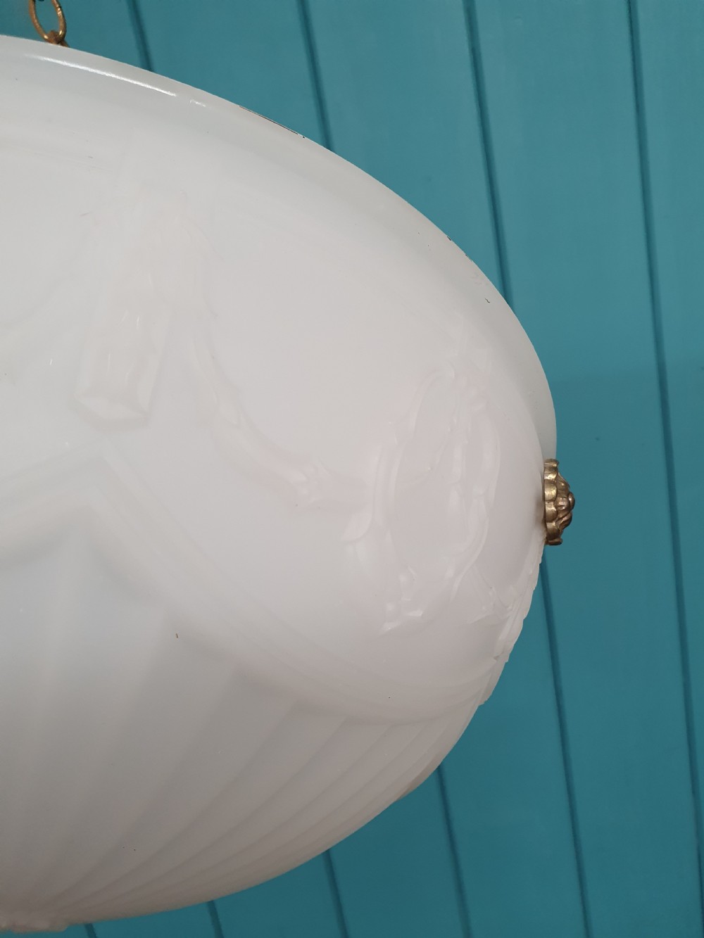 Early 20th century super quality opaque light 14