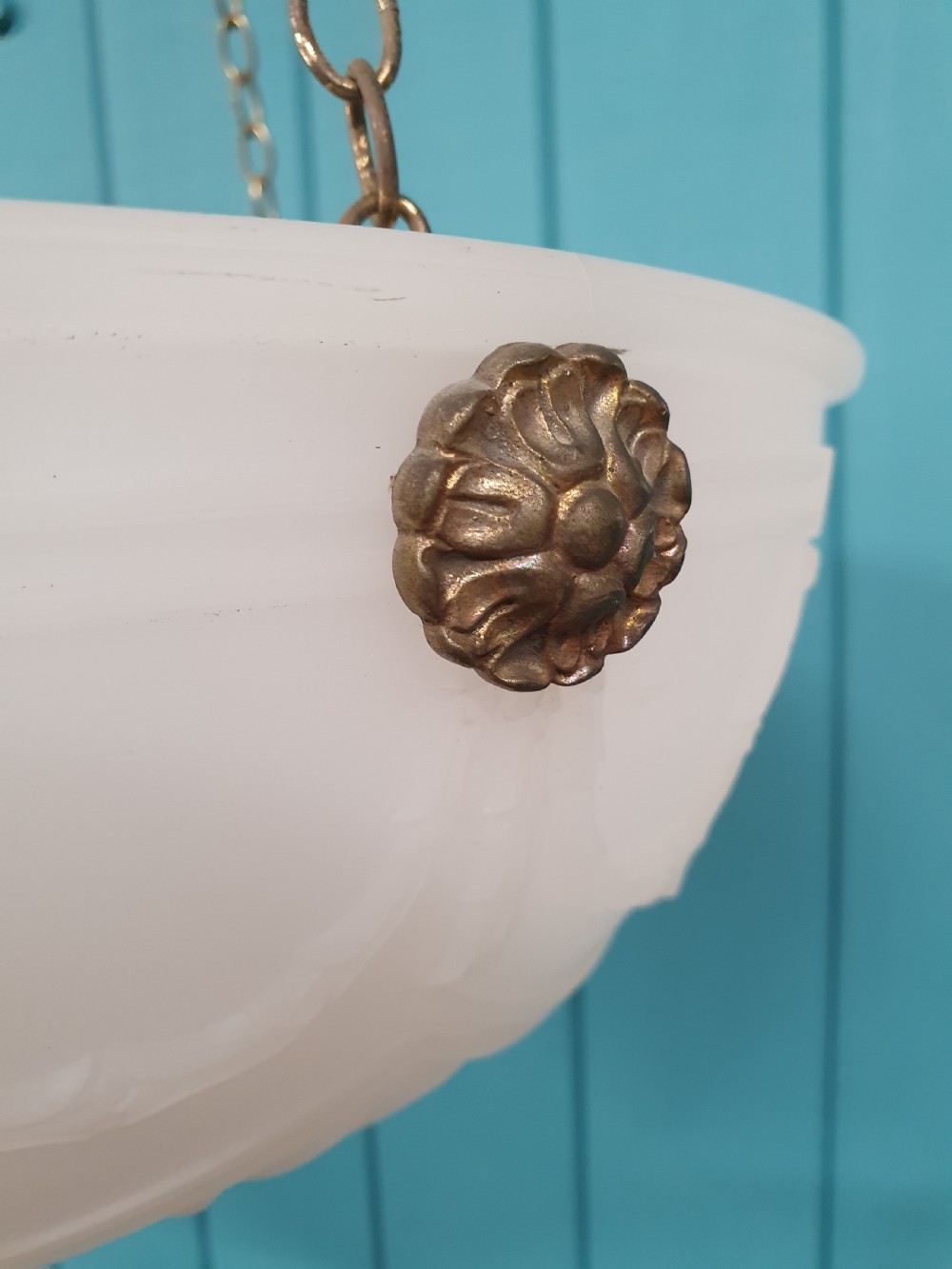 Early 20th century super quality opaque light 14