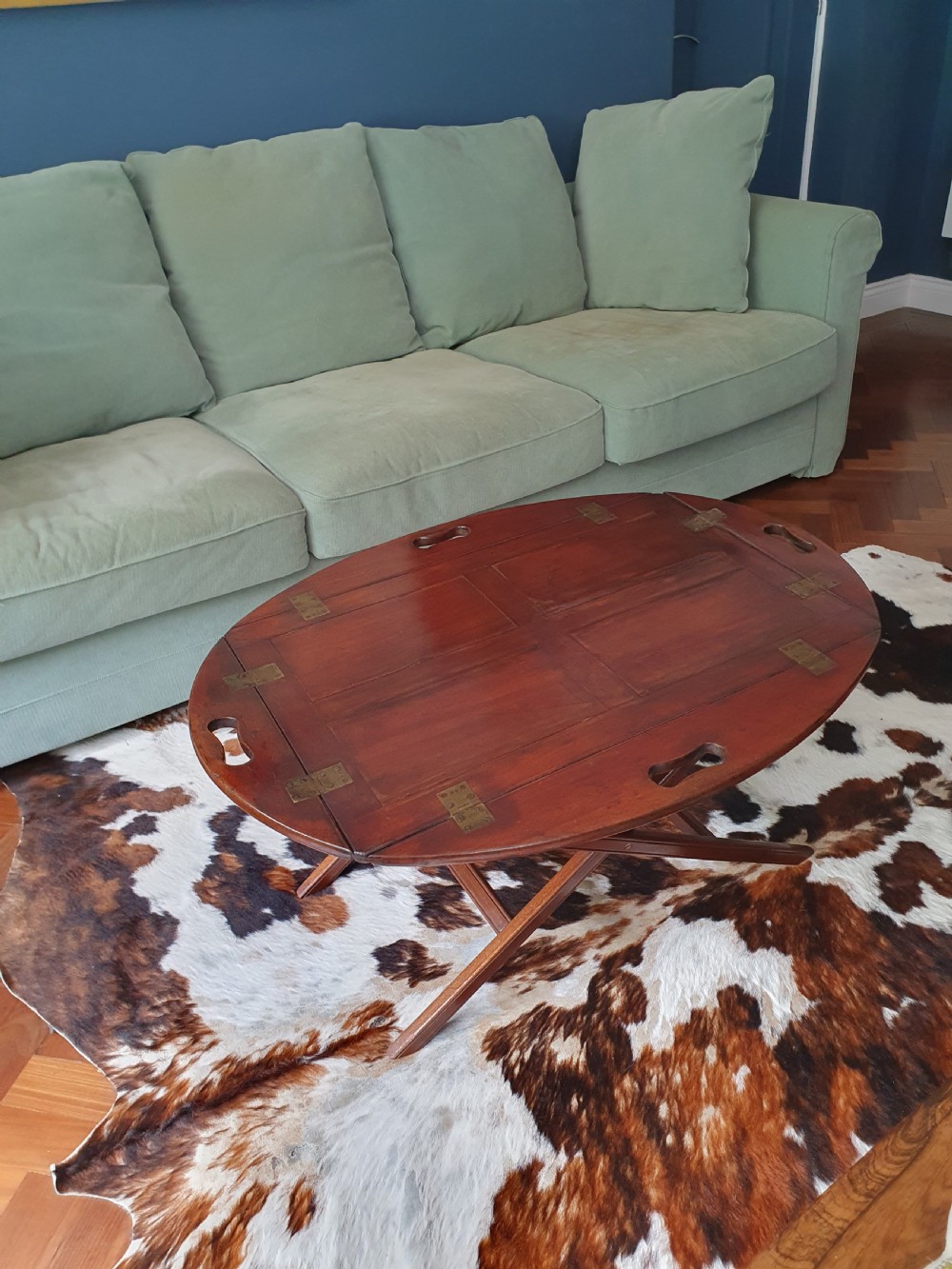 Early 19th-century folding Butlers Tray on stand