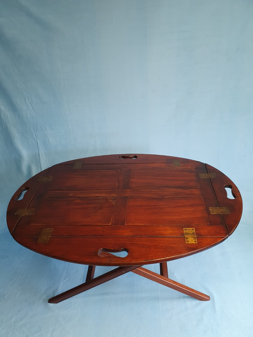 Early 19th-century folding Butlers Tray on stand View IV