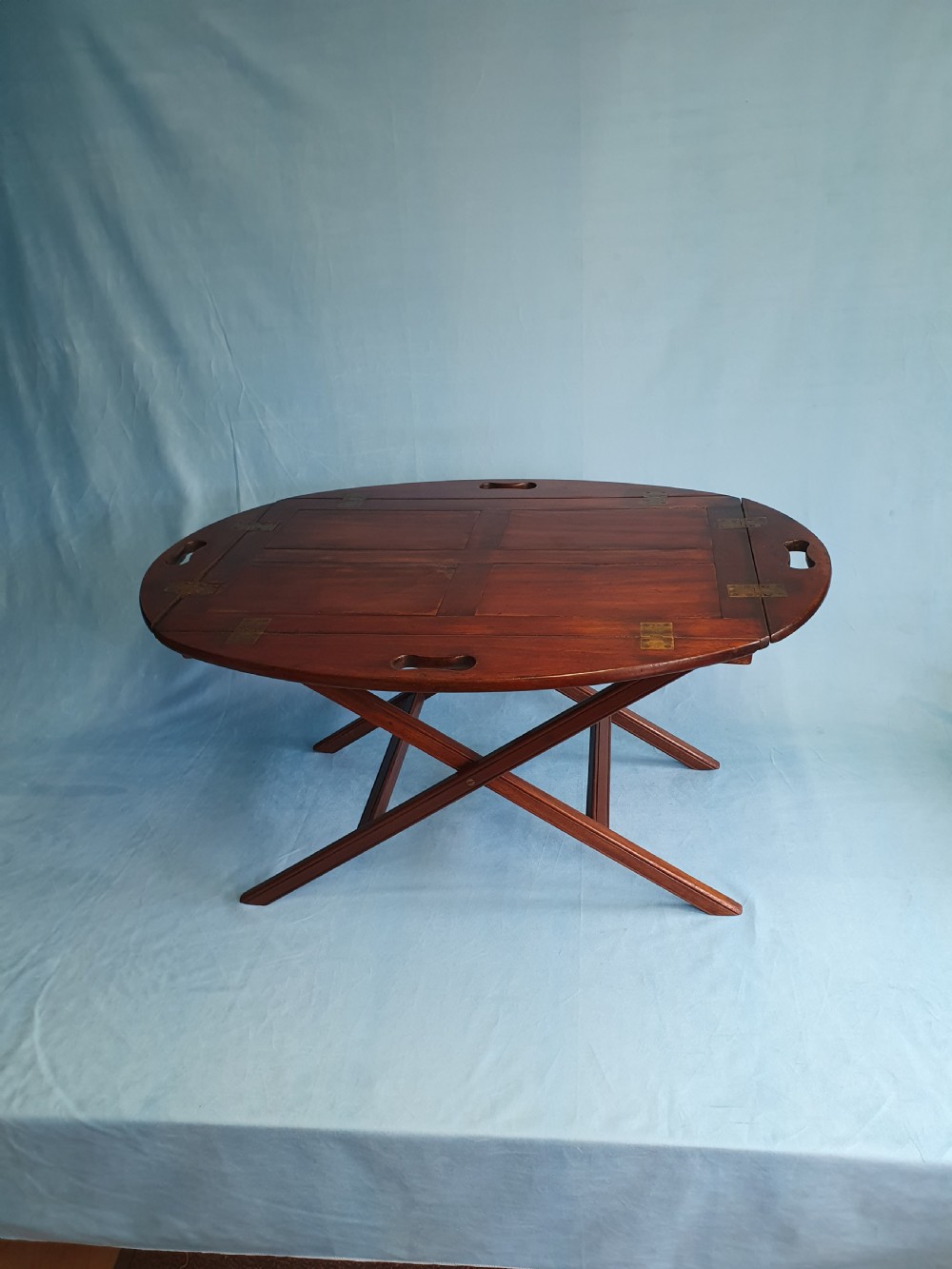 Early 19th-century folding Butlers Tray on stand View V