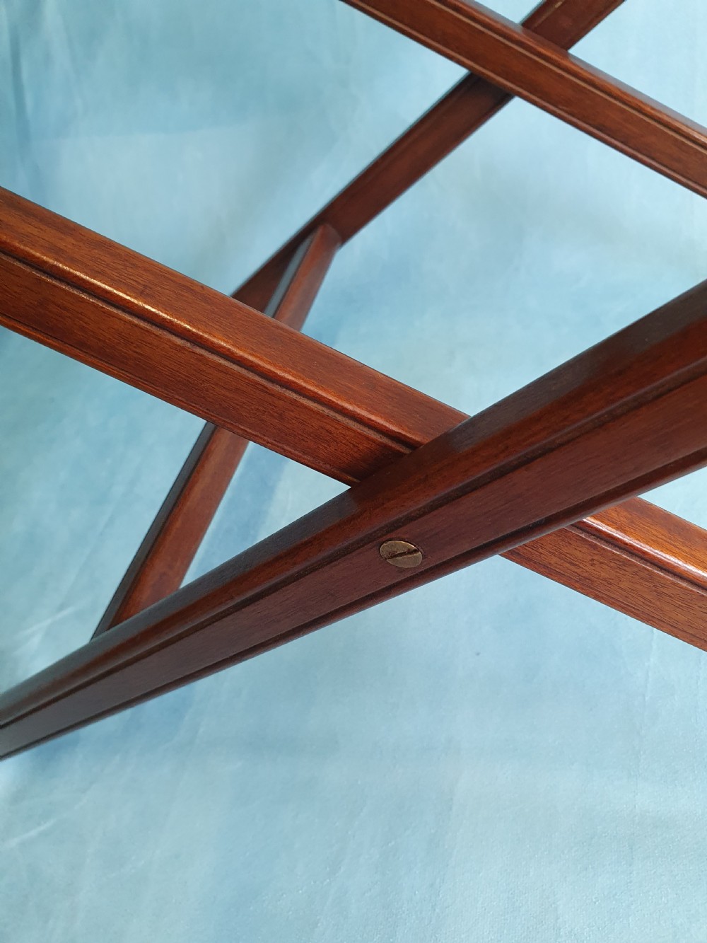 Early 19th-century folding Butlers Tray on stand View VII
