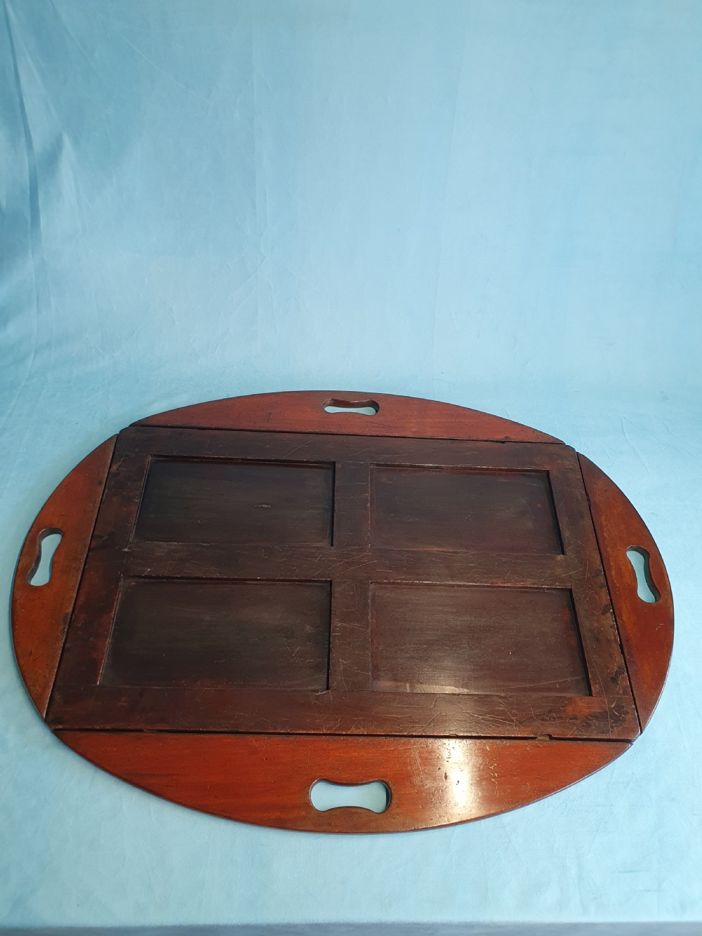 Early 19th-century folding Butlers Tray on stand View IX
