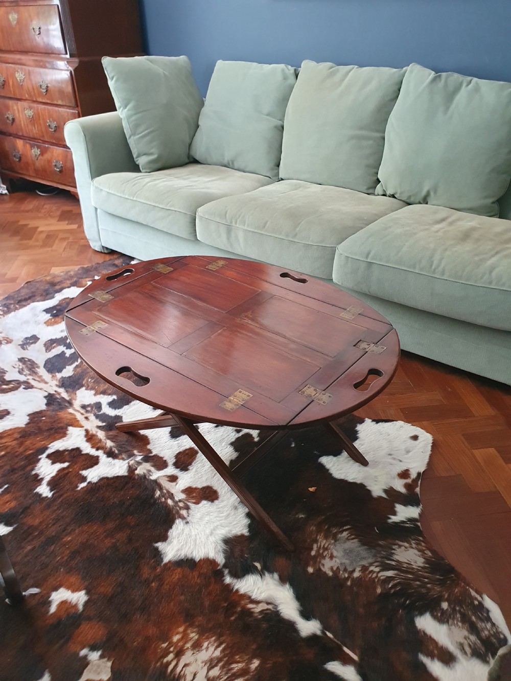 Early 19th-century folding Butlers Tray on stand View X
