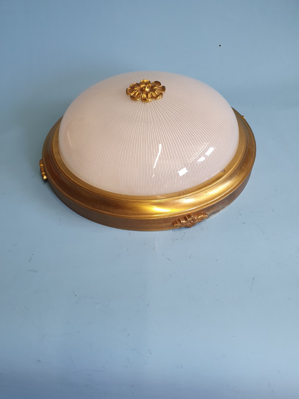 Early 20th century Large Antique Plafonnier flush mounted ceiling light