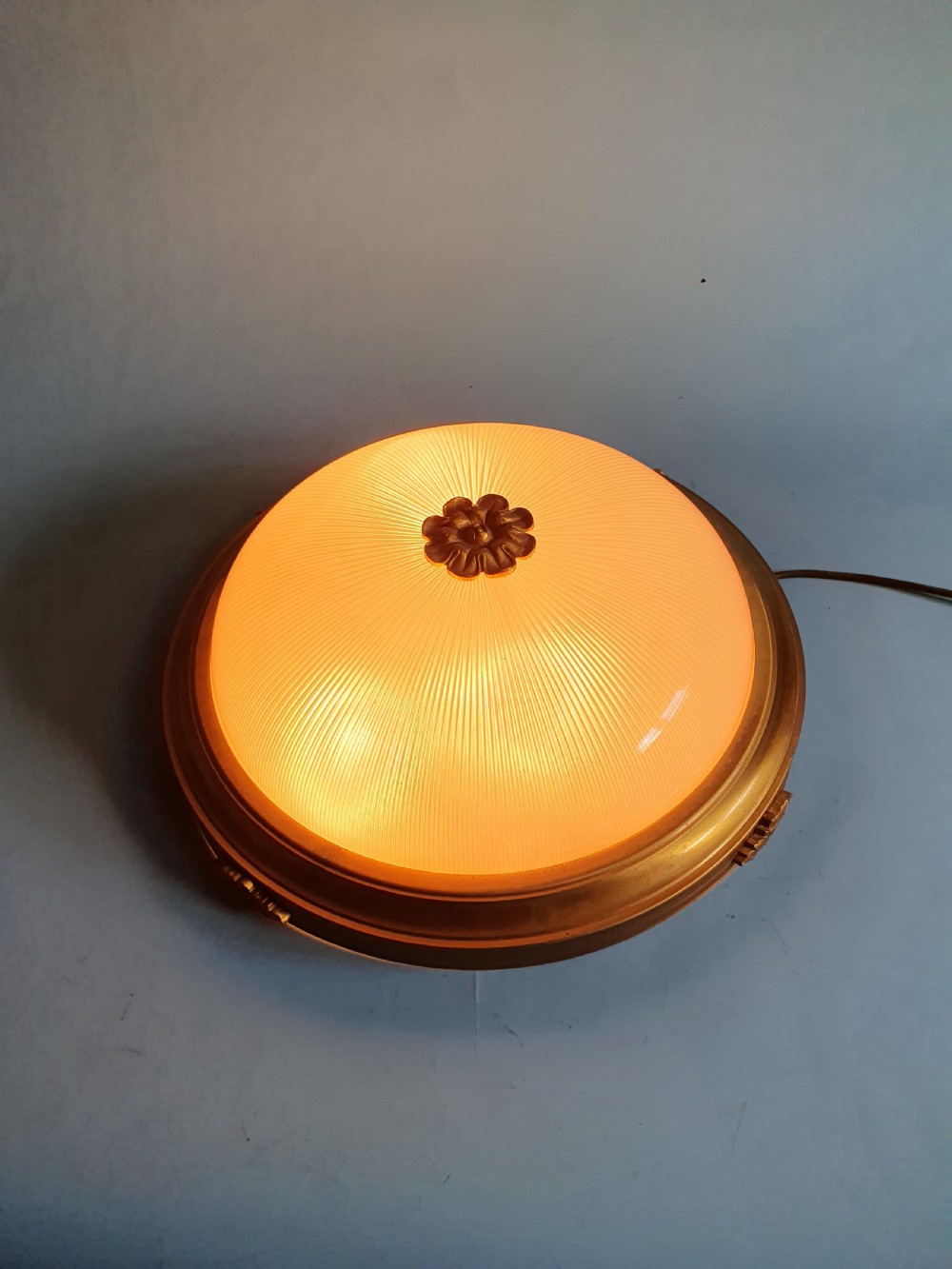 Early 20th century Large Antique Plafonnier flush mounted ceiling light View III
