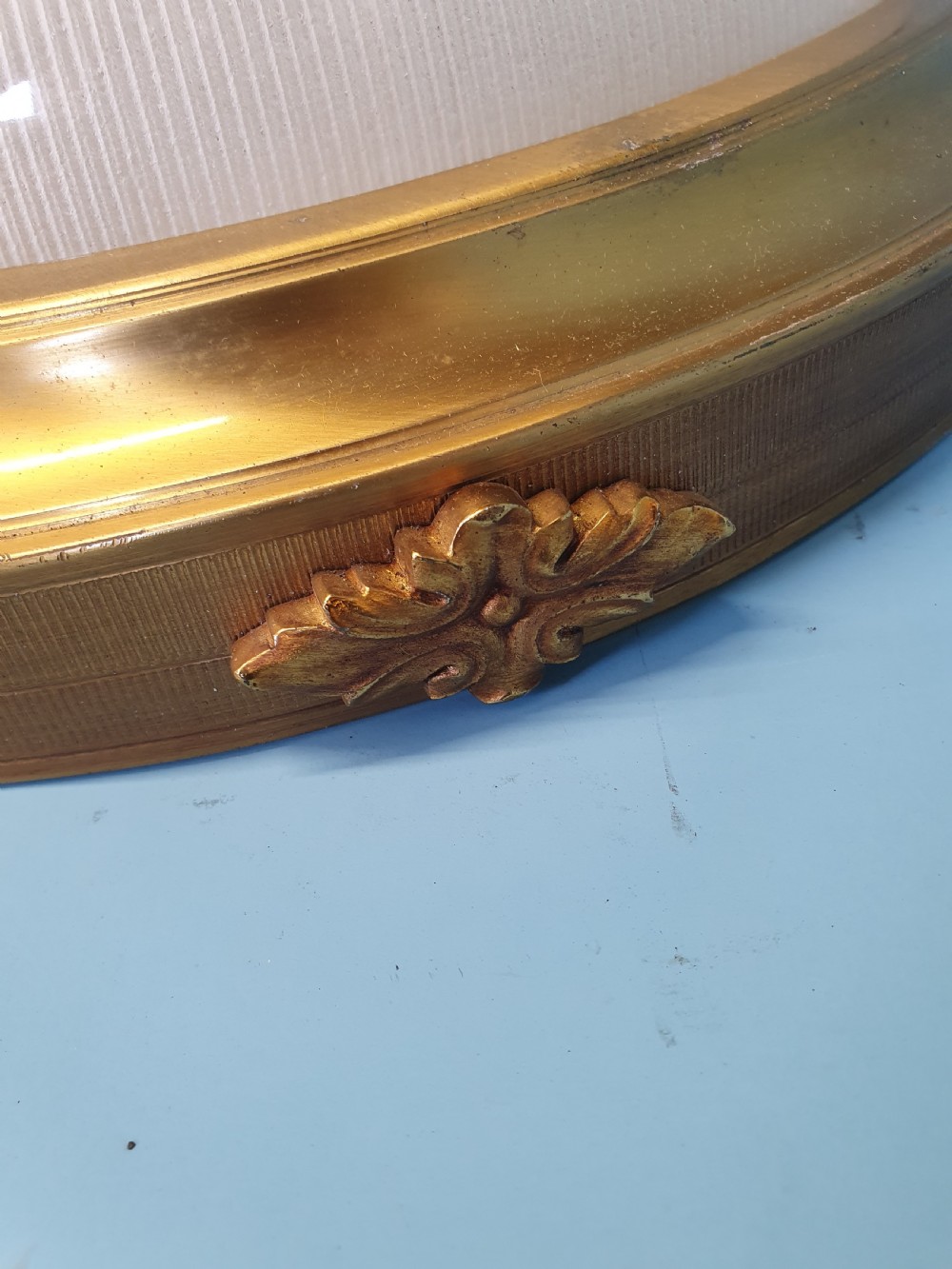 Early 20th century Large Antique Plafonnier flush mounted ceiling light View VIII