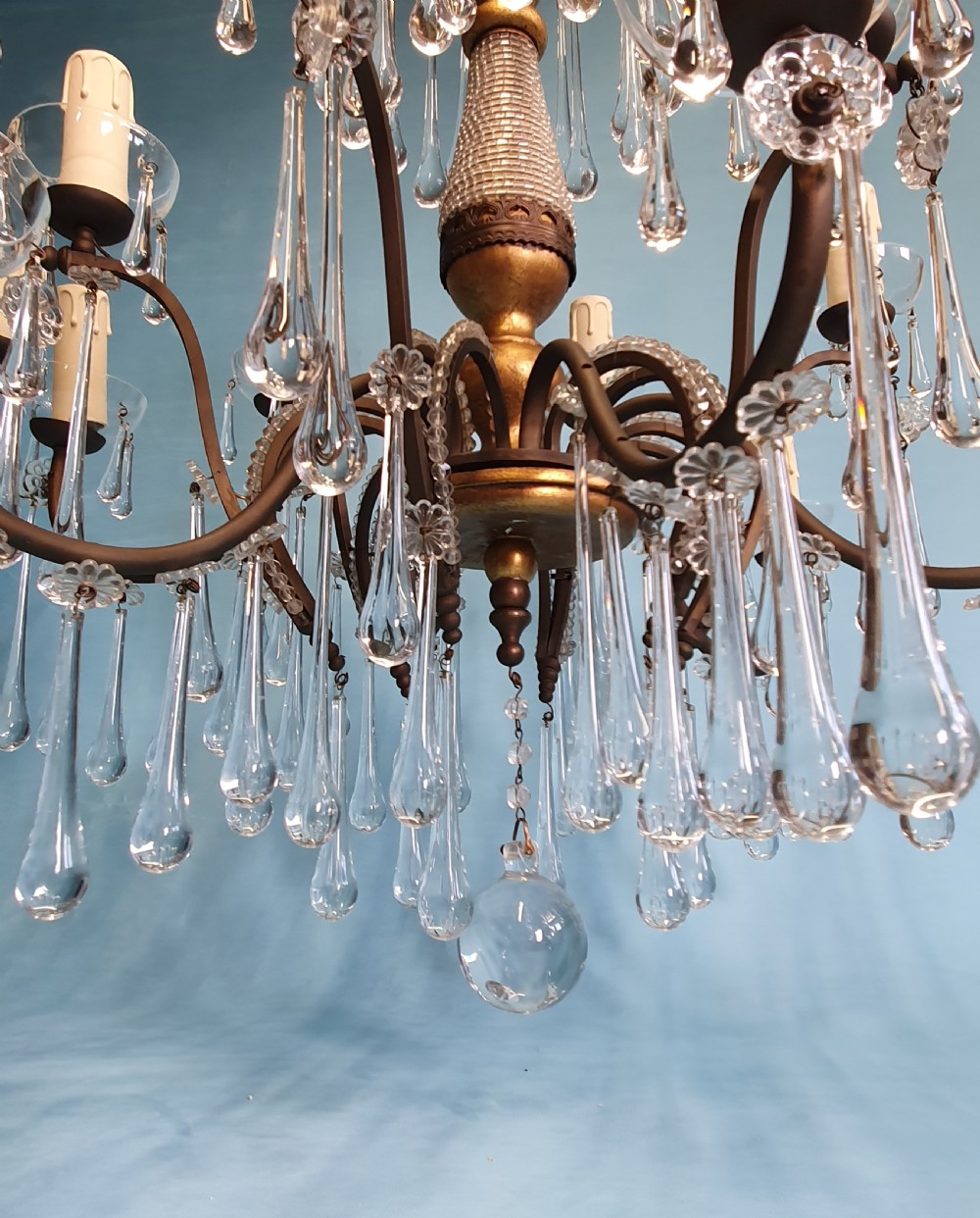 First half of the 20th century large pair of Italian chandeliers View VI