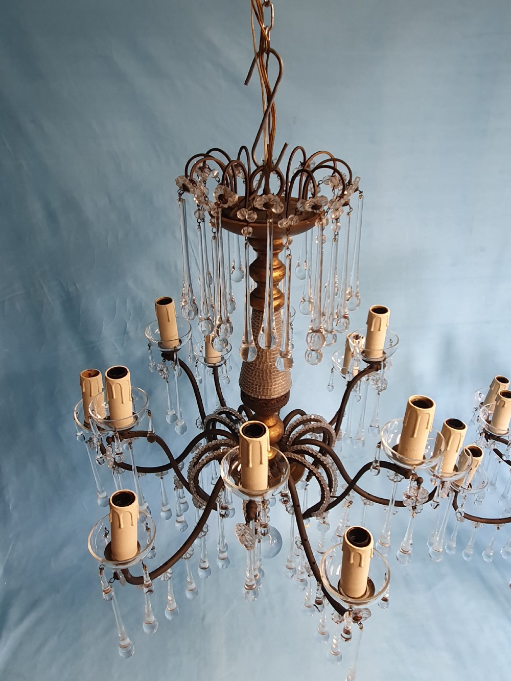 First half of the 20th century large pair of Italian chandeliers View VII