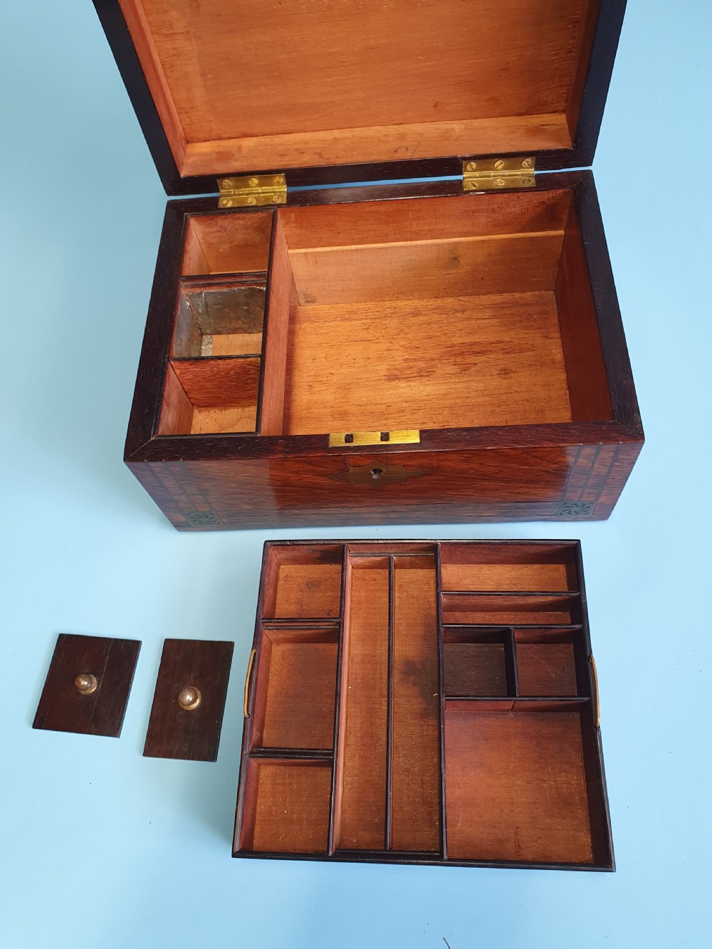 Early 19th century rosewood Jewellery box View V