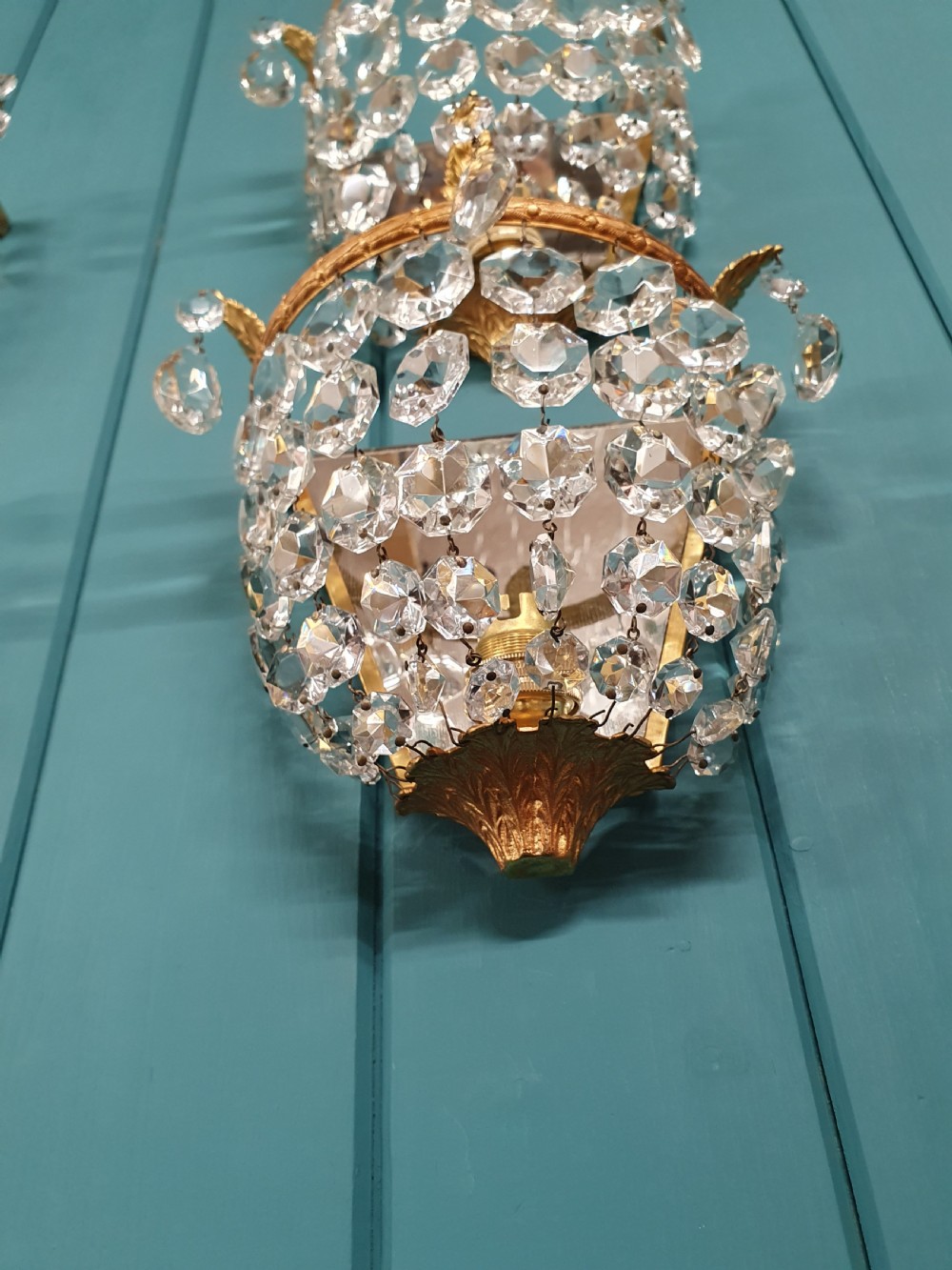 Early 20th century set of four bag wall lights View VII