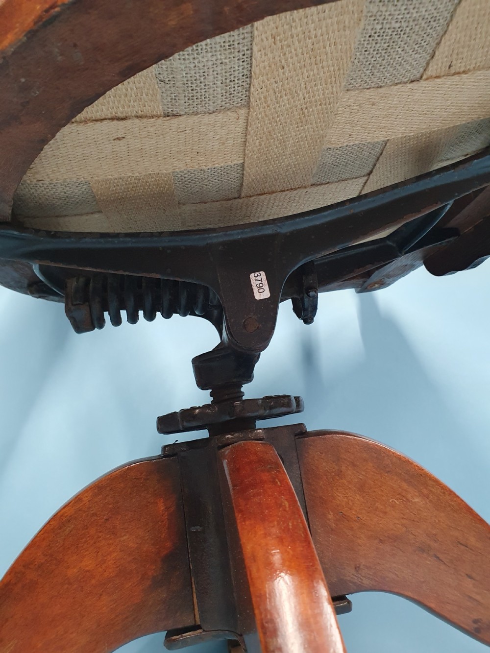 Edwardian revolving tip back desk chair View V
