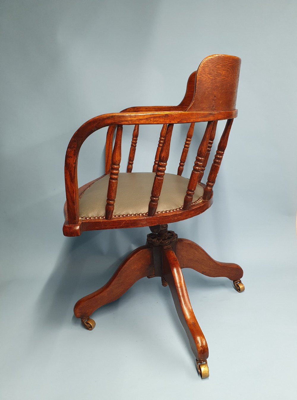 Edwardian revolving tip back desk chair View VI