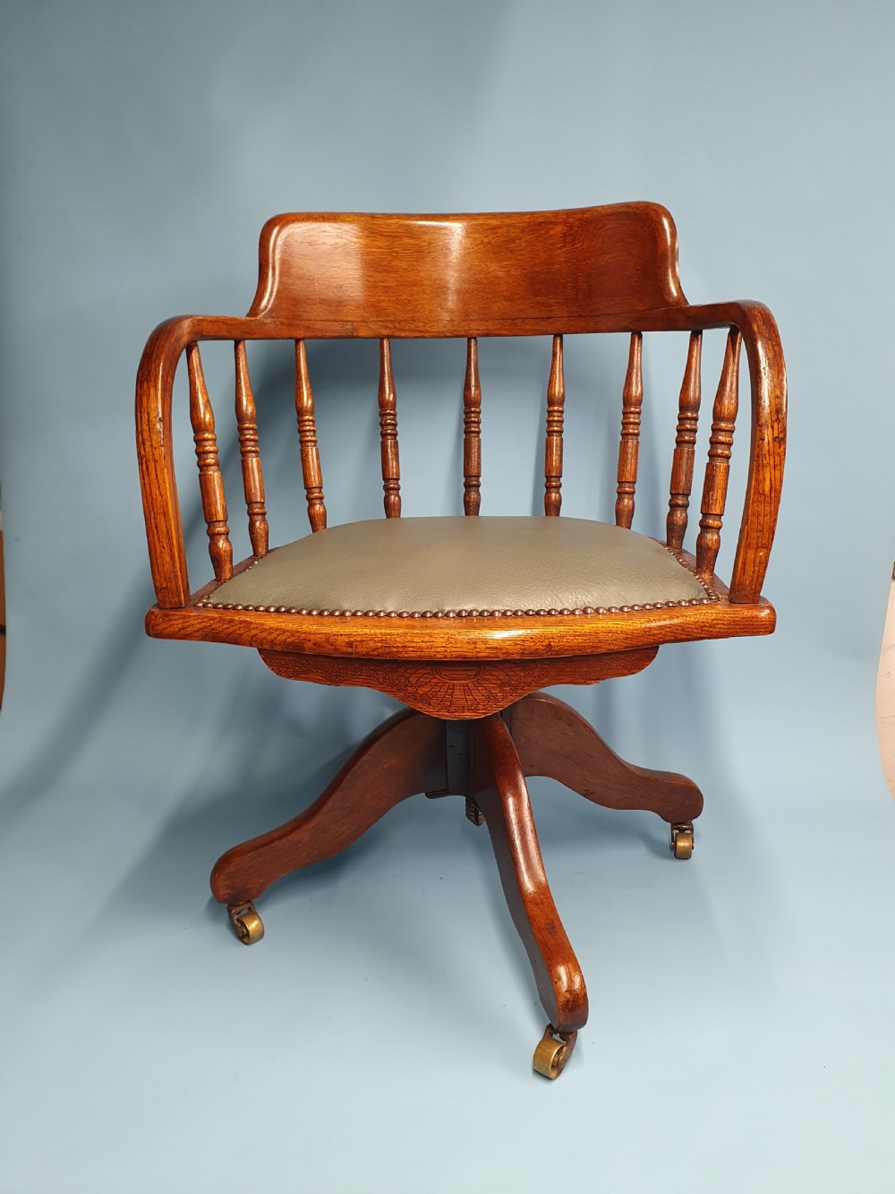 Edwardian revolving tip back desk chair View VII