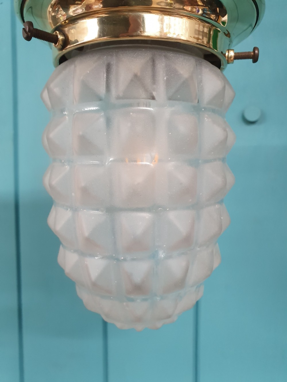 Early 20th century small pineapple shaped pendant View V