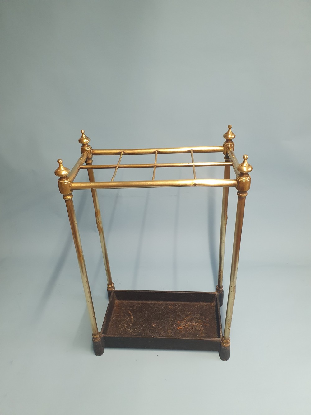 Antique stick stand in brass