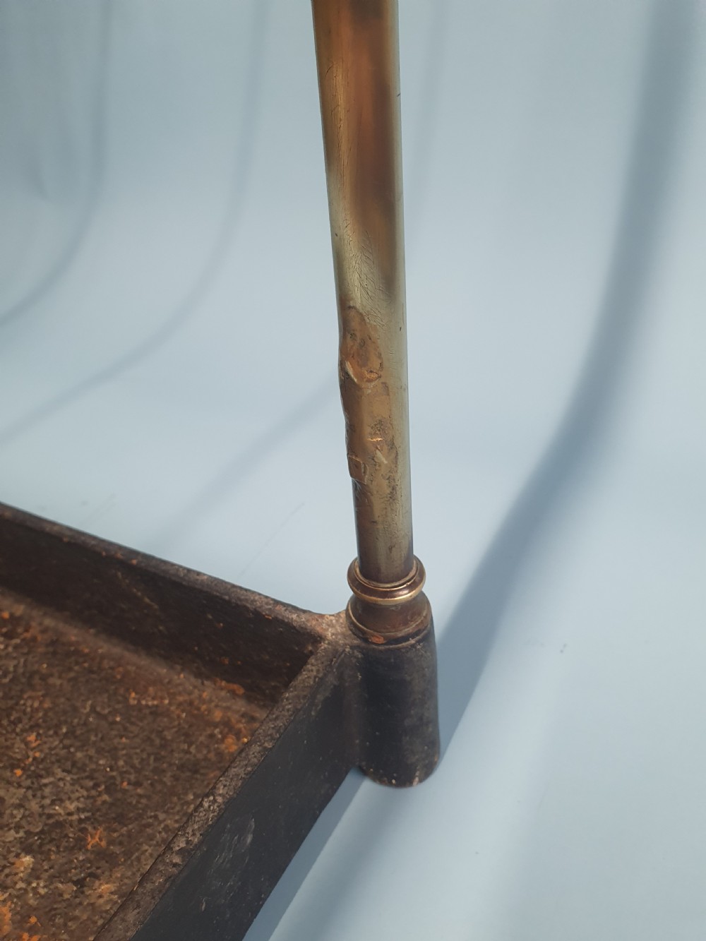 Antique stick stand in brass View VI