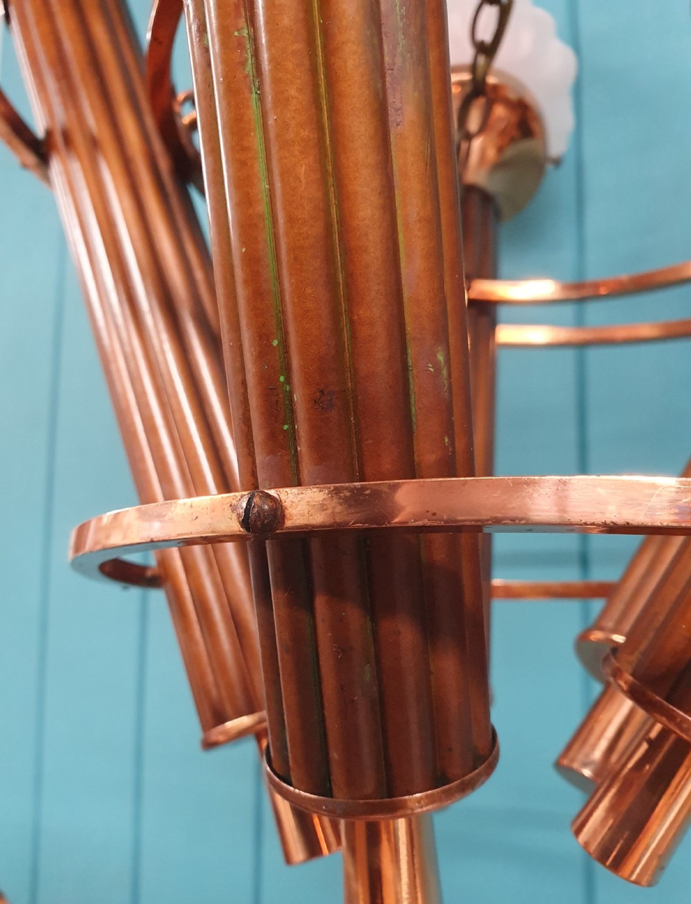 Art Deco Empire Torch 5 Light chandelier 22