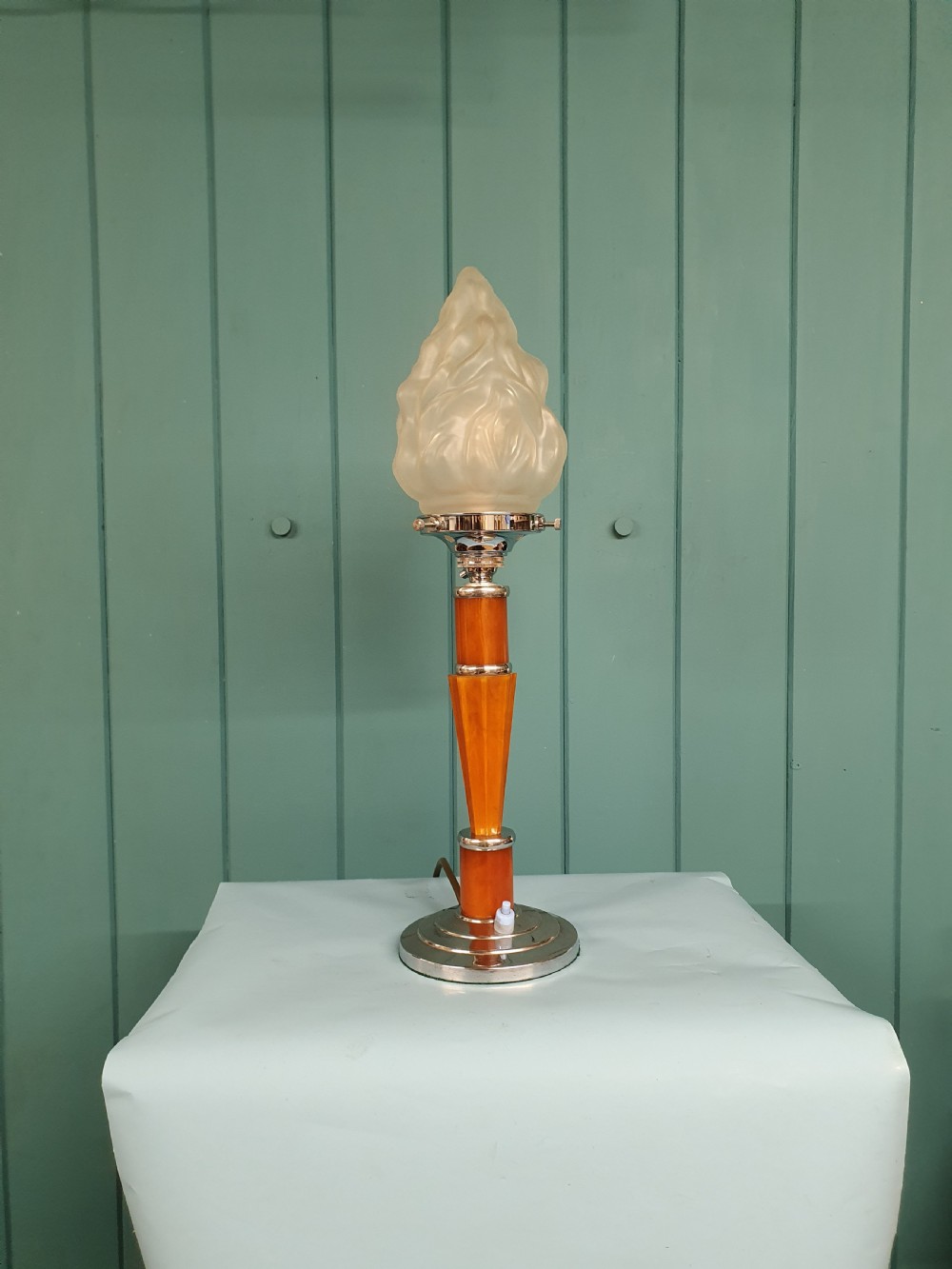 Art Deco Empire Torch lamp