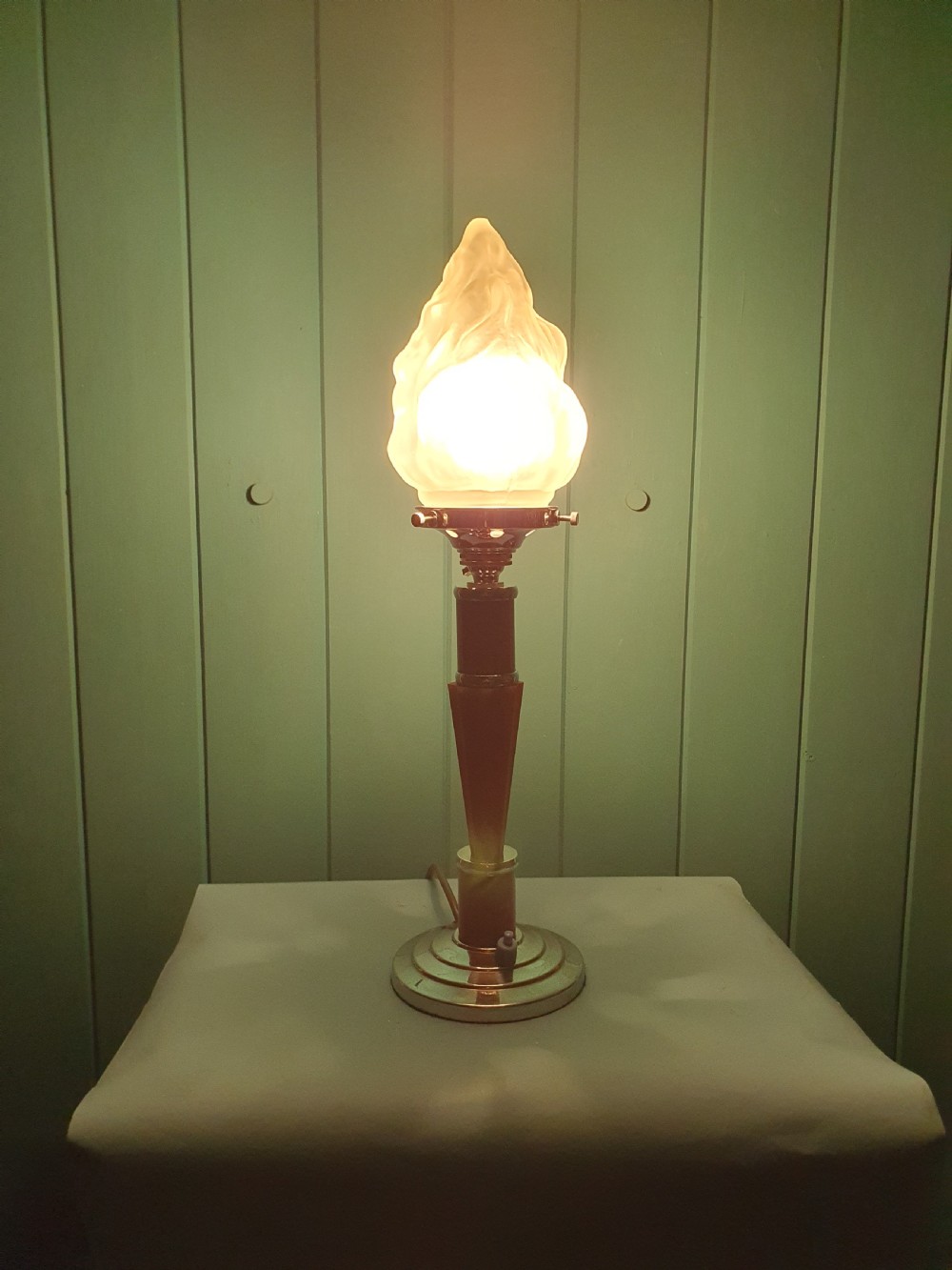 Art Deco Empire Torch lamp View II