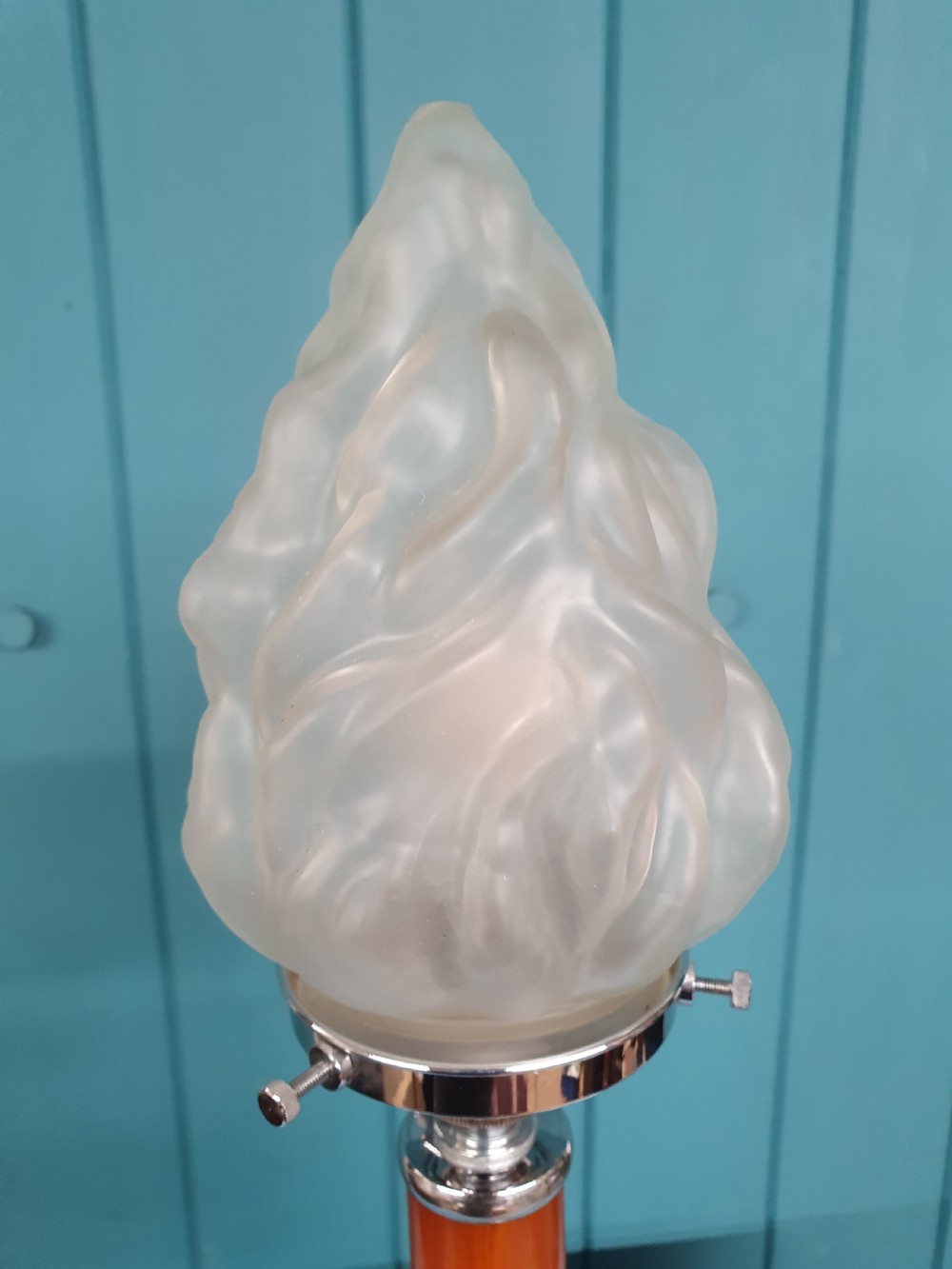 Art Deco Empire Torch lamp View VI